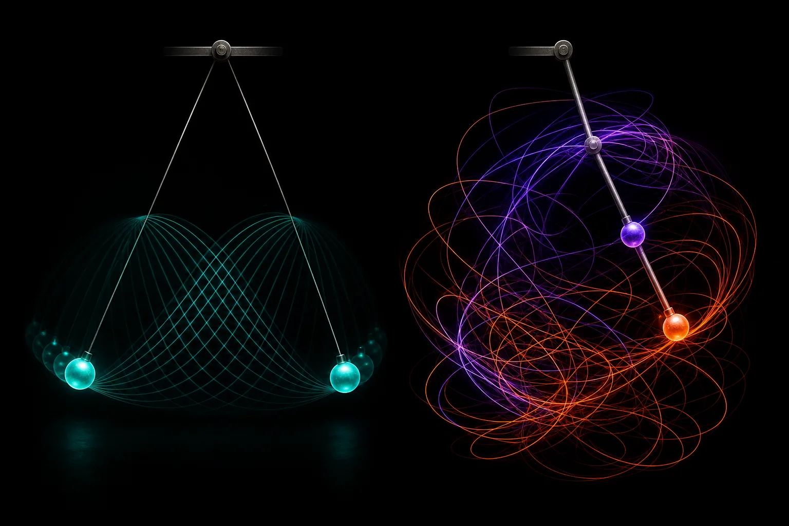 Normal Modes: Why Coupled Things Beat, and When They Become Chaos
